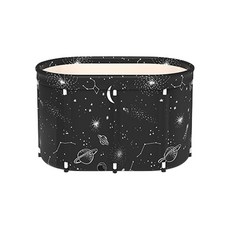 可拆折疊式橢圓形浴缸 TA-80BK, 宇宙款, 1入