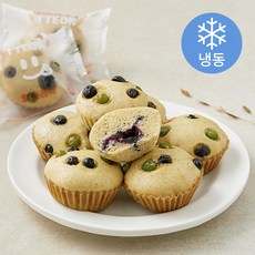 웰빙마루 국내산 찰보리 100% 블루베리 찰보리떡 (냉동), 50g, 1개, 8개입