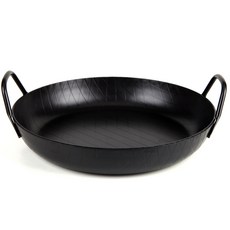 ENAMEL COOKWARE 雙耳格紋鑄鐵牛排煎鍋, 28cm, 1個