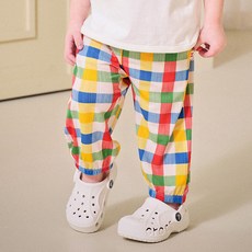 mollimelli 童款淘氣格紋長褲