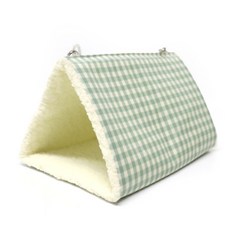 鸚鵡 GORE-TEX 柔軟材質格紋床, 1個, 綠色