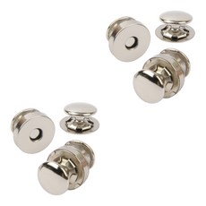 brand yarn 包包磁吸鎖扣, 2套, 銀色