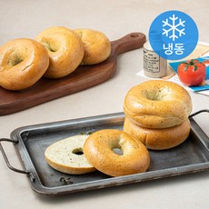 바질 베이글 6개입 (냉동), 660g, 1개