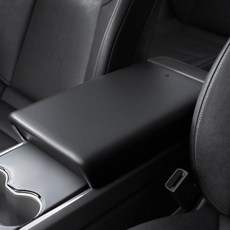 Spigen 特斯拉 ModelY Model3 中央扶手箱 車用扶手靠墊套 TO240 ACP06042, 黑色, 1個