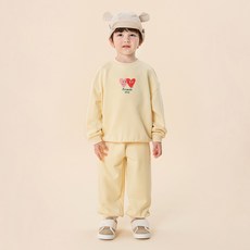 멜리코코 아동용 하트 친구 상하의 세트 MLHH585