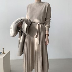 BORIMOM 商務風針織孕婦連身裙 S207