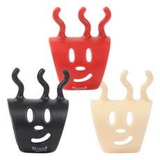 brandyarn 編織戒指 針織環 編織工具 3件組, 紅色 + 銀色 + 黑色, 1套