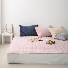 Inyx Bella 法蘭絨超細纖維冬季鬆緊帶式床墊, 粉紅色