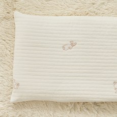 lolbaby 嬰幼兒用3D網眼刺繡絎縫低枕, 兔老虎