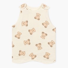 Uni FRIend 童款泰迪熊圖案雙層棉質睡眠背心