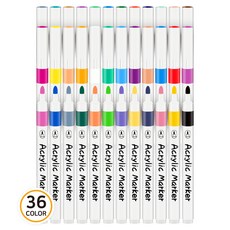 Berniart 壓克力麥克筆 36色套組, 1套, 36色