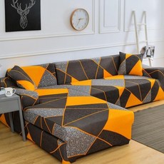 Star 四季圖案素色沙發套, 幾何磚, 1個