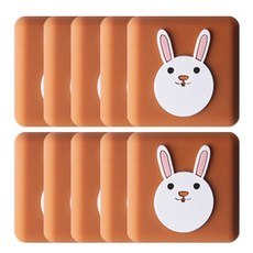 矽膠門把防撞墊, 兔子款, 10入