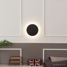 Hit 照明 LED Forma 室內裝飾壁燈 小 11W F25716BKS, 黑色