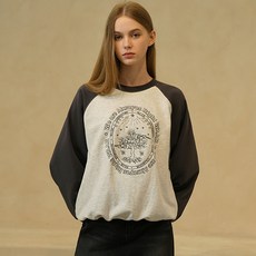 와르 여성용 트리 자수 레글런 맨투맨