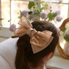 LuckyBambine 女童Amelia珍珠自動髮夾