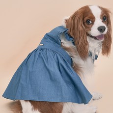 DOG-i 小狗牛仔連身裙, 1個, 深藍色