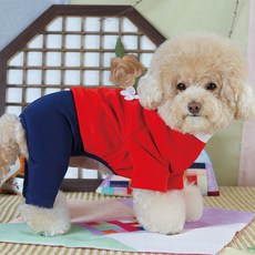 AMYLOVESPET 狗狗清潭韓服 男款, 紅色