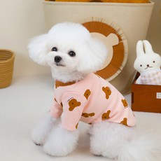 PASTEL PET 寵物蓬鬆熊熊T恤, 1個, 粉紅色