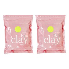 전문가용 볼클레이 500g, 2개, 형광노랑