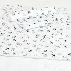ahtty blanc 人造絲新生兒好眠3件組