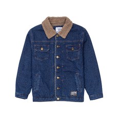 COMME MOI 男童 CC 抓絨牛仔夾克 CCR76UDJ15