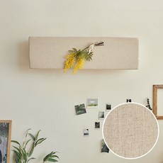 BEBE DECO 亞麻分離式空調防塵罩 花卉款, 天然