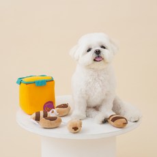 O'Pet 串狀香腸嗅聞玩具4件組, 1個, 米色