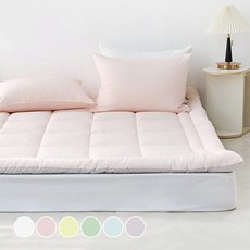 Forhues 泡泡紗波紋床墊, 桃粉色