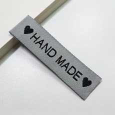 簡約英文字手作刻字DIY道具製作布標, 灰色, 100個