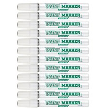 munhwA 油漆筆 無二甲苯 銀色 4.5mm, 1色, 12個