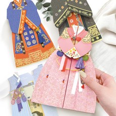 From&To 韓服立體零用錢信封 FB7401 4款, 混合顏色, 1個