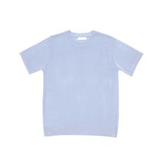 더맨쉽 남성용 니트 라운드 반팔 티셔츠