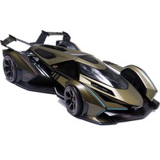 Maisto 1:18 藍寶堅尼 V12 Gran Turismo, 霧面綠, 1個