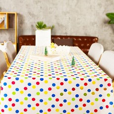 Market Pio 一次性彩色圓點桌布 類型1, 5個, 1個