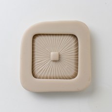 木質斜紋托盤擴香石矽膠模具, 單一顏色