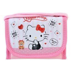 三麗鷗 兒童魔鬼氈三折掛頸錢包