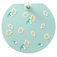 피키픽스 냄새 차단 배수구 커버, 민트플라워