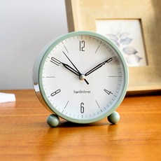 Mabso Shop 摩登靜音指針檯鐘 YK144, 藍色