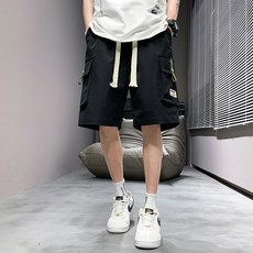 男士 DM 大尺寸抽繩工裝短褲