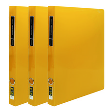 MiDAS HYUNPOONG Hyunbong 40張透明Frontier文件夾 高級 A4, 3個, 黃色的