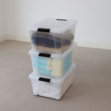 IRIS OHYAMA 愛麗思歐雅瑪 NCB 透明收納箱, 透明, 3個