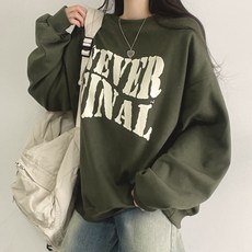 Never 寬鬆版型大學T