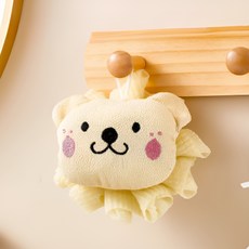 HOME PANG 可愛小熊沐浴球, 1個, 1入, 米色