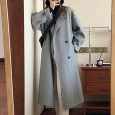 andstyle 女款高級羊毛手工寬鬆長大衣 261523