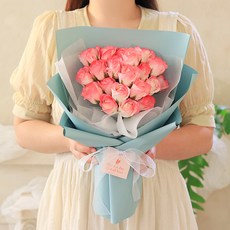 Scent Basket 玫瑰20朵香皂花束, 水彩粉, 1個