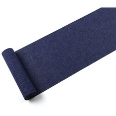 Allnine Ahop 亞麻防潑水桌旗, 海軍藍, 40 x 180 cm