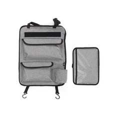 C2M NewEnergy 汽車座椅收納袋, 灰色(黑邊), 1入