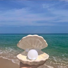 DDUNGK 貝殼小夜燈 第2款, 白色