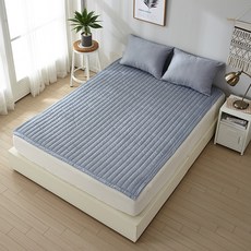 BODRE 基本款棉質絎縫防水墊, 灰色的